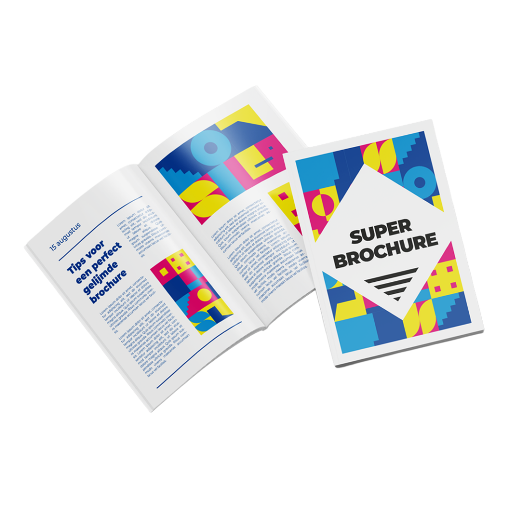 Brochures gelijmd