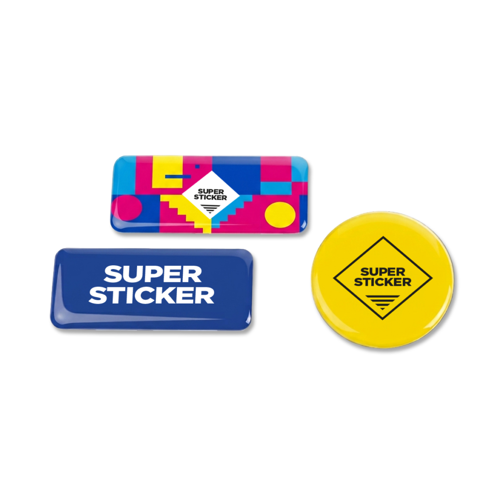 Doming stickers